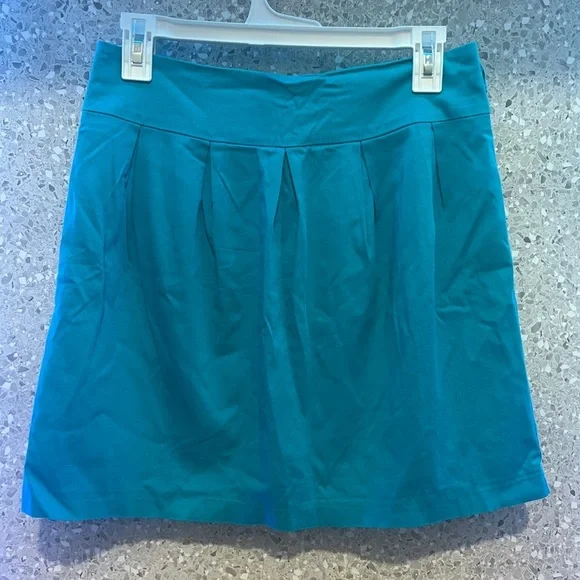 Blue Skater Mini Skirt for Resort Wear - Picture 3 of 7
